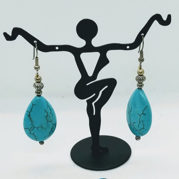 Bracelets and Earring set Faux Turquoise - Picture 1 of 4